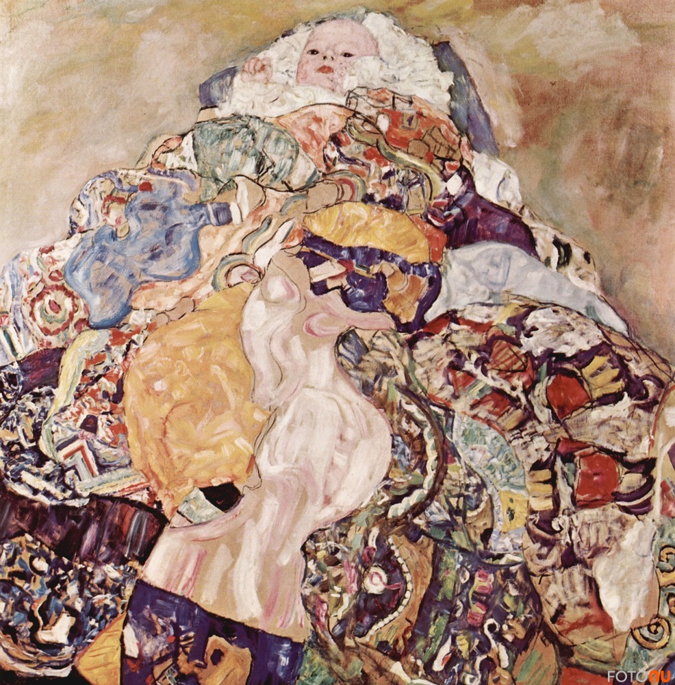 Baby(Cradle), 1917-18, Klimt