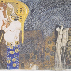 Beethoven Frieze, 3 Center Wall, 1902 Klimt